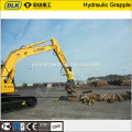 Fixed log grapple for excavator without rotating motor for sale